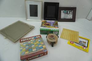lot 134 image: 500pc Puzzle, Patchwork Game for 2 Players, Coasters & Stand, Picture Frames