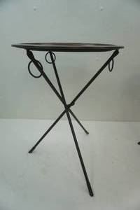 lot 153 image: Metal Collapsible Side Table