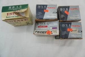lot 202 image: Live Rounds 3 boxes (1 full 2 partial) and 1 with empty shells