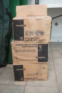 lot 214 image: Champion Clay pigeons , One partial case 2 Full cases