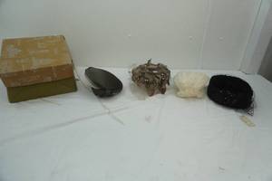 lot 280 image: Vintage Ladies Hats. 4ct. Comes with Box