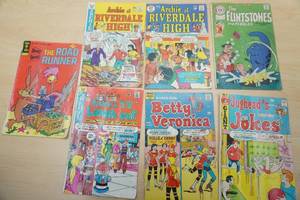 lot 294 image: Vintage Comics. Archie, The Road Runner, Jugheads, The Flintstones