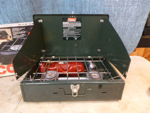 lot 108 image: Coleman 2 Burner Cookstove