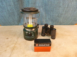 lot 110 image: Coleman Lantern and 2 Binoculars