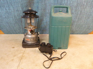 lot 111 image: Coleman Lantern and Binoculars