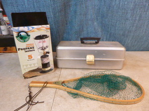 lot 112 image: Lantern and Fishing Items