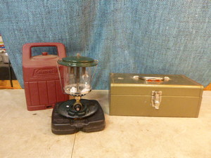 lot 114 image: Coleman Lantern and Tackle Box