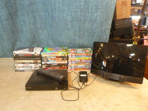 lot 168 image: Sony BluRay DVD Player with DVDs