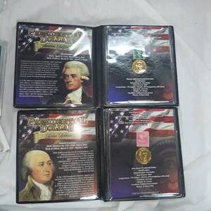 lot 54 image: 24K Thomas Jefferson, John Adams Presidential Series