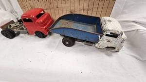 lot 149 image: 1950s Structo Dump Truck and Semi Tractor
