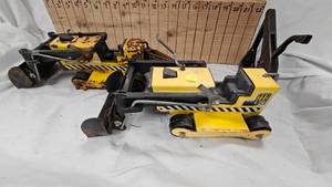 lot 153 image: 2-Tonka Pressed Tin Backhoes