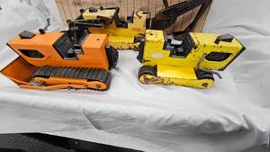 lot 154 image: 3-Classic Tonka Backhoes