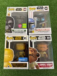 lot 32 image: Funko POP Star Wars - 4 Different