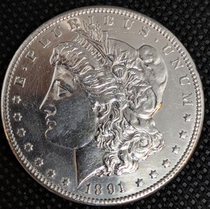 1891-CC Morgan Silver Dollar