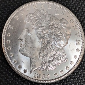 1884-CC Morgan Silver Dollar