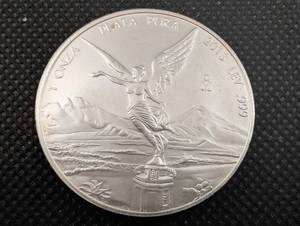 lot 54 image: Mexican Libertad 1 oz Plata Pura .999 Fine Silver Coin