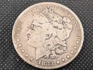lot 74 image: Morgan Silver Dollar 1883-S