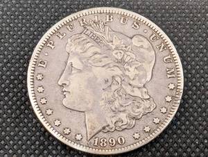 lot 75 image: 1890-O Morgan Silver Dollar