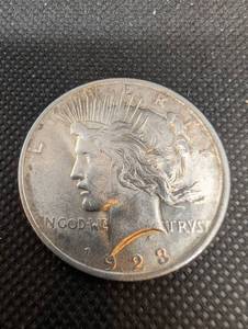 lot 107 image: 1923 Peace Dollar - United States Silver One Dollar Coin (Higher Grade)