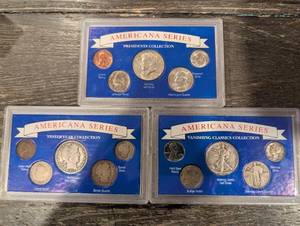 lot 132 image: American Series Coin Sets Presidents Collection, Yester Year Collection, Vanishing Classics