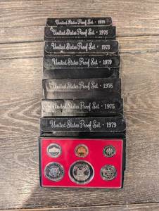 lot 154 image: United States Proof Sets - Multi-Year Lot (1973-1979) (lot of 7)