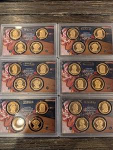 lot 157 image: United States Mint Presidential $1 Coin Proof Sets (Lot of 6)