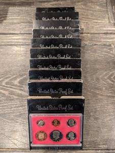 lot 162 image: United States Proof Set - Assorted Years (Lot Of 10)