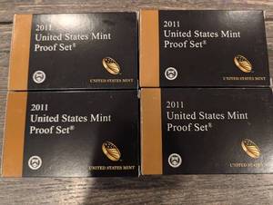 lot 171 image: 2011 United States Mint Proof Sets - Lot of 4