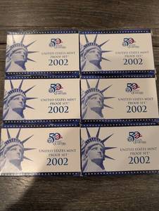 lot 173 image: United States Mint 2002 50 State Quarters Proof Set - 6 Boxes