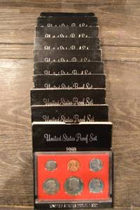 lot 204 image: United States Proof Set - (Lot Of 10)
