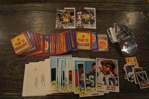 lot 216 image: Vintage Sports Trading Card Lot - Jim Zorn Seahawks & CollegePro Football Cards