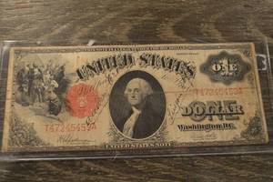 lot 217 image: United States Note - One Dollar (Series of 1917) Red Seal - Washington, DC