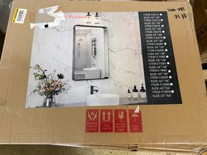 lot 2 image: 22 x 30 LED Bathroom Mirror