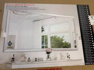 lot 6 image: 48 x 32 LED Bathroom Mirror