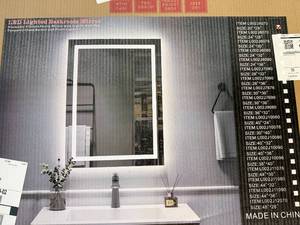 lot 8 image: 20 x 28 LED Bathroom Mirror