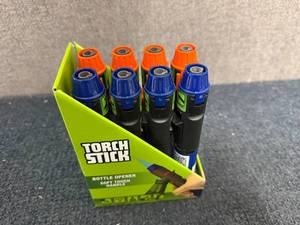 lot 69 image: 8 Torch Sticks With Bottle Opener