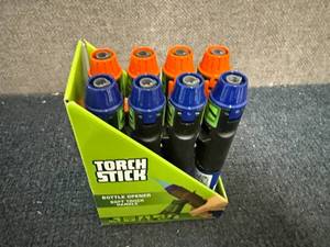 lot 71 image: 8 Torch Sticks With Bottle Opener