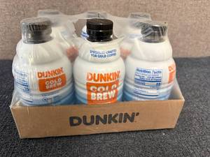 lot 147 image: 6 Bottles Of Dunkin Cold Brew