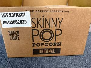 lot 155 image: Box Of Skinny Pop Original Popcorn