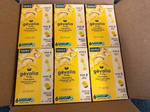 lot 234 image: 6 Boxes Of Gevalia Chia Spice Flavored Latte