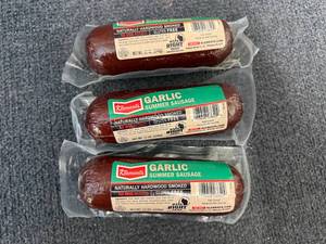 lot 239 image: 3 KlementS Garlic Summer Sausage