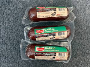 lot 241 image: 3 KlementS Garlic Summer Sausage