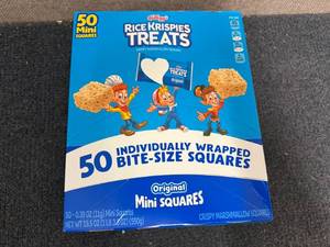 lot 118 image: Box of Mini Rice Krispies Treats