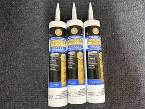 lot 31 image: 3 Tubes of Paintable Silicone