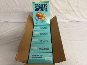 lot 163 image: 6 Back to Nature Stoneground Wheat Crackers