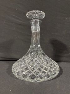 lot 47 image: Crystal Cut-Pattern Decanter With Stopper