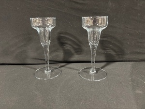 lot 50 image: 2x Clear Champagne Coupes - Stemware
