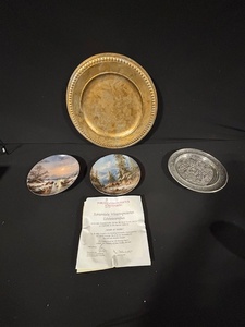 lot 63 image: 2x Frstenberg Romantic Winter Impressions Plates - Ludwig Muninger