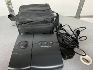 lot 78 image: Philips Respironics REMstarPro M Series CPAP Machine with Carry Bag and Power Cord - Like New Working Condition