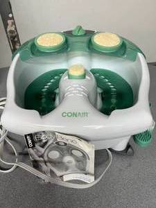 lot 84 image: Conair FB12RD BodyBenefits Ultra Massaging Foot Spa Bath with Manual - Soothing Vibration, Massage Nodes, At-home Relaxation Features - Great Condition